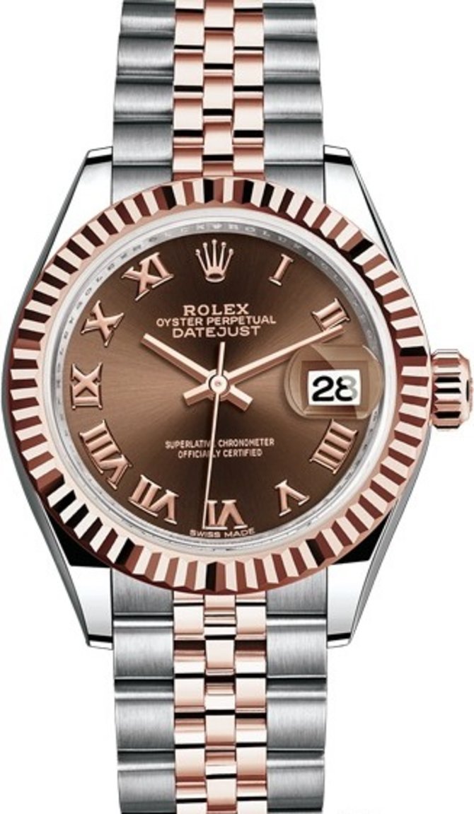 Rolex 279171-0009 Datejust Ladies 28 mm Steel and Everose Gold - фото 1