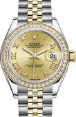 Rolex Datejust Ladies 279383rbr-0009 28 mm Steel and Yellow Gold