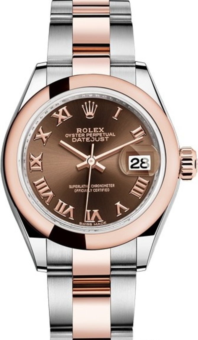 Rolex 279161-0010 Datejust Ladies 28 mm Steel and Everose Gold - фото 1