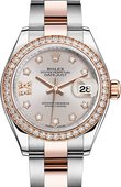 Rolex Datejust Ladies 279381rbr-0020 28 mm Steel and Everose Gold