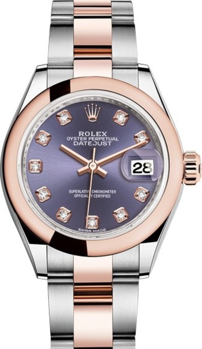 Rolex 279161-0016 Datejust Ladies 28 mm Steel and Everose Gold - фото 1