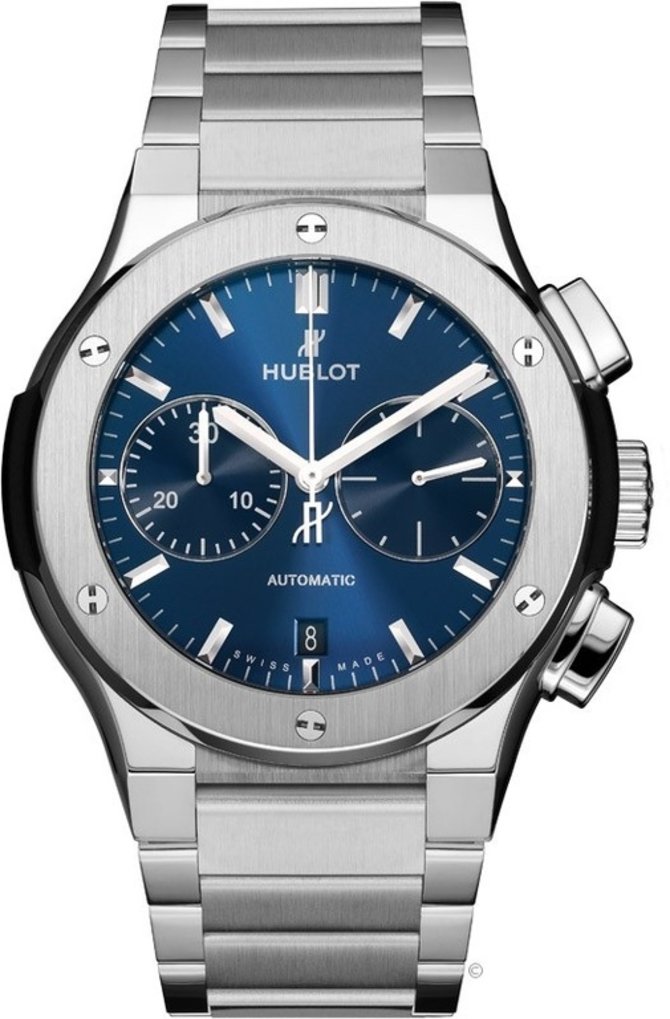 Hublot 520.NX.7170.NX Classic Fusion Bracelet Blue Watch 45 mm