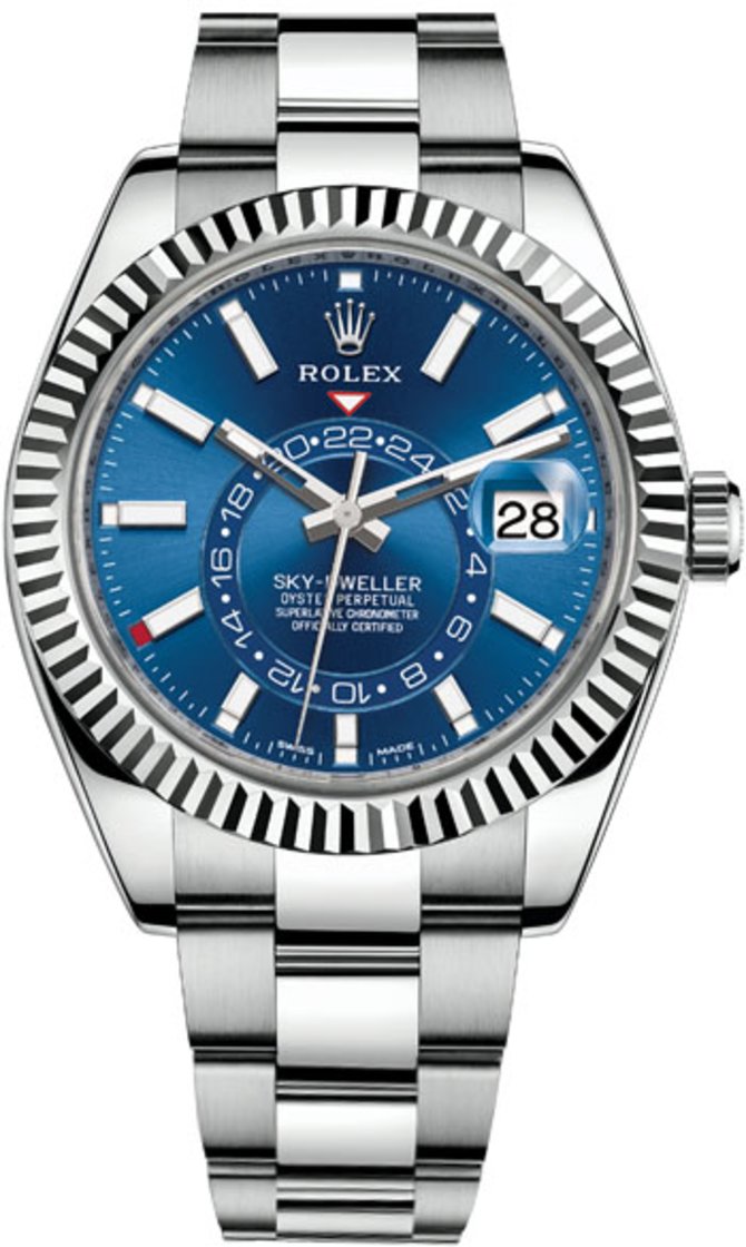 Rolex 326934-0003 Sky-Dweller 42 mm Steel and White Gold 