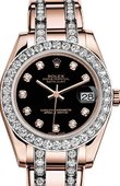 Rolex Datejust Ladies 81285-0041 Pearlmaster Everose Gold 34 mm