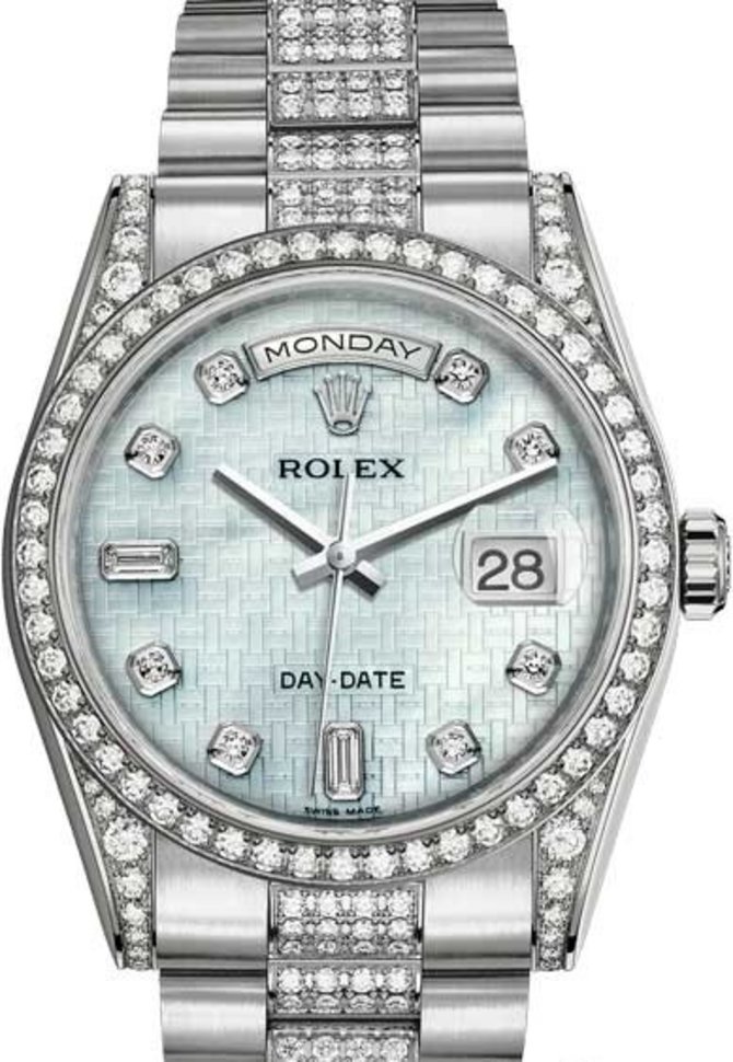 Rolex 118389-0094 Day-Date 36 mm White Gold 