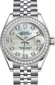 Rolex Datejust Ladies 279384rbr-0011 Steel and White Gold