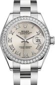 Rolex Datejust Ladies 279384rbr-0010 Steel and White Gold