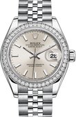 Rolex Datejust Ladies 79384rbr-0007 Steel and White Gold