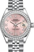 Rolex Datejust Ladies 279384rbr-0005 Steel and White Gold