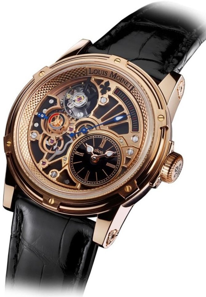 Louis Moinet Louis Moinet Tempograph Black Limited Editions Pink Gold