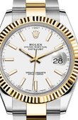 Rolex Datejust 126333 White Oyster Bracelet Yellow Rolesor New 2016