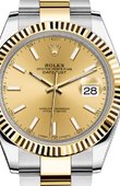 Rolex Datejust 126333 Champagne Oyster Bracelet Yellow Rolesor New 2016