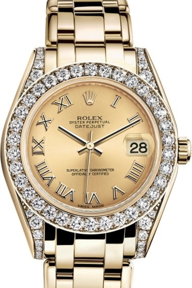 Rolex 81158-0040 Oyster Perpetual Pearlmaster Yellow Gold 34 mm 