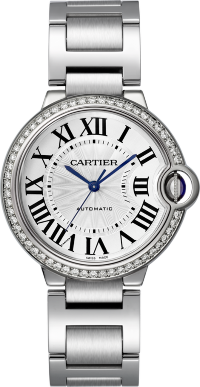Cartier W4BB0017 Ballon Bleu de Cartier Steel Diamonds