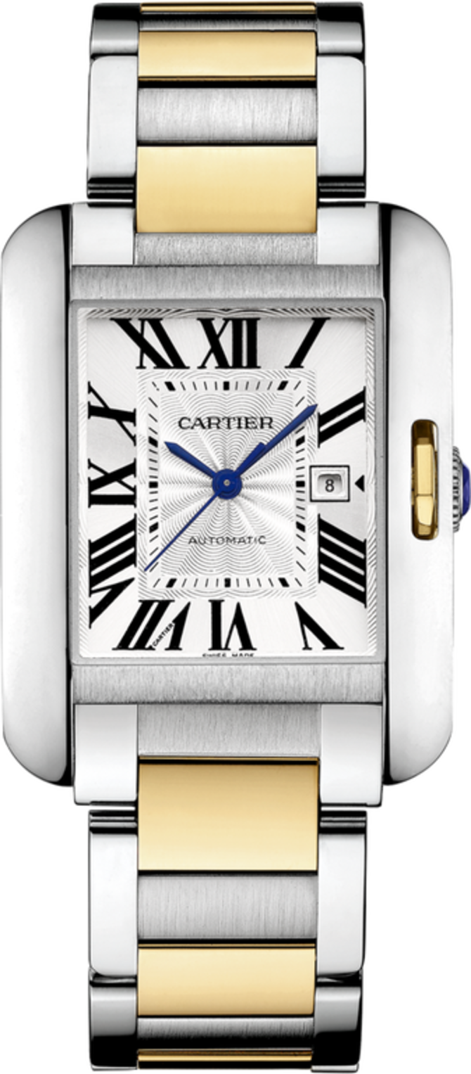 Cartier W5310047 Tank Anglaise Large Model Gold Steel