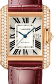 Cartier Tank WT100016 Anglaise Large Model Pink Gold Diamonds