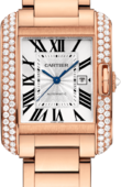 Cartier Tank WT100003 Anglaise Large Model Pink Gold Diamonds