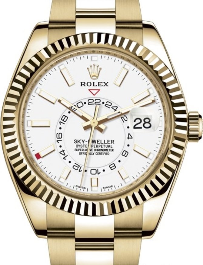 Rolex 326938-0005 Sky-Dweller 42mm Yellow Gold 