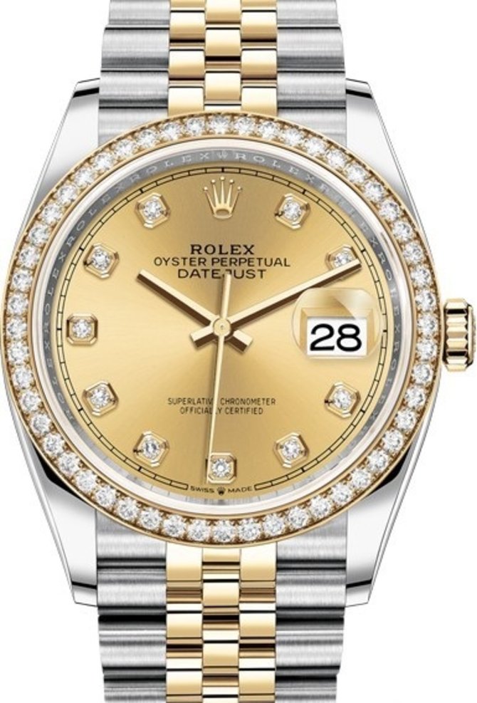 Rolex 126283rbr-0003 Datejust 36mm Steel and Yellow Gold