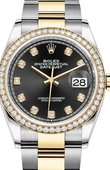 Rolex Datejust 126283rbr-0008 36mm Steel and Yellow Gold
