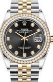 Rolex Datejust 126283rbr-0007 36mm Steel and Yellow Gold