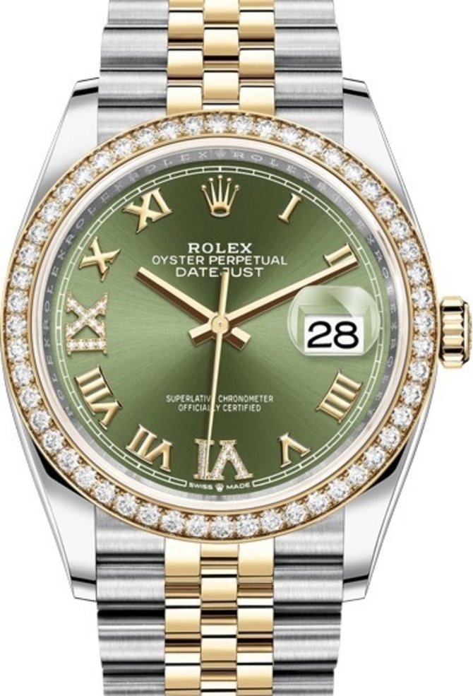 Rolex 126283rbr-0011 Datejust 36mm Steel and Yellow Gold