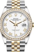 Rolex Datejust 126283rbr-0015 36mm Steel and Yellow Gold