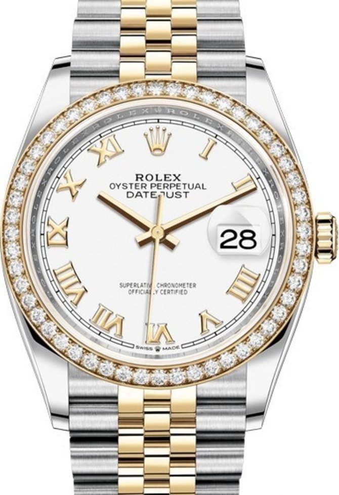 Rolex 126283rbr-0015 Datejust 36mm Steel and Yellow Gold