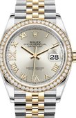 Rolex Datejust 126283rbr-0017 36mm Steel and Yellow Gold