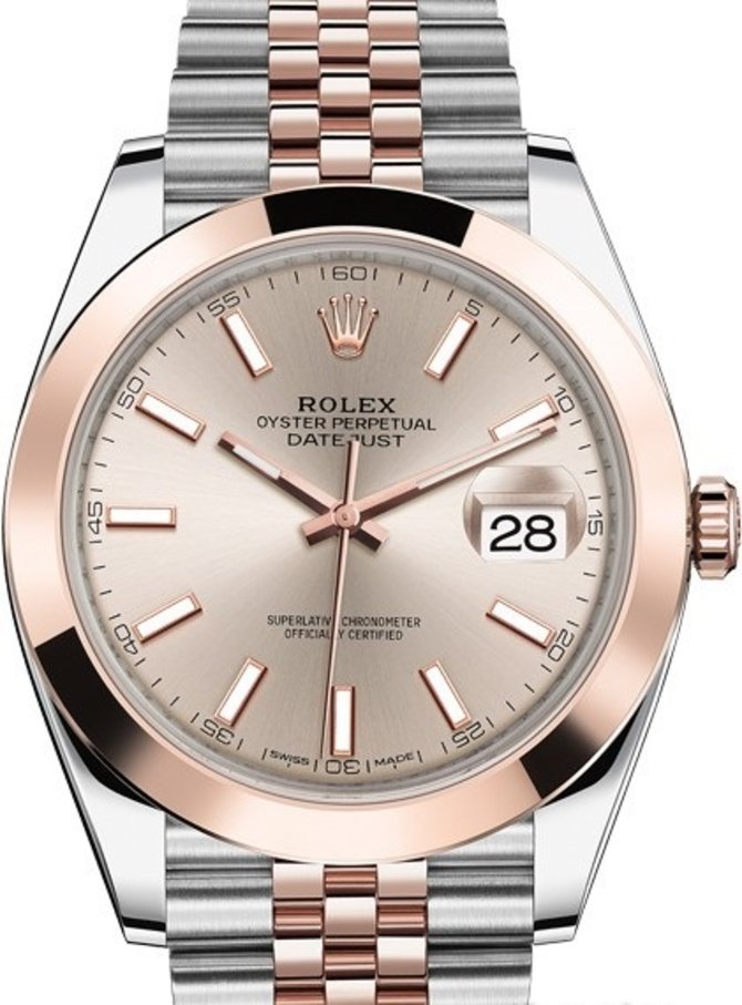 Rolex 126301-0010 Datejust 41mm Steel and Everose Gold