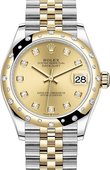 Rolex Datejust 278343rbr-0026 31mm Steel and Yellow Gold
