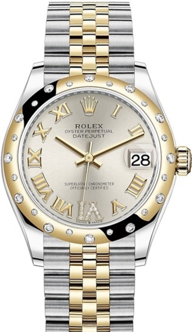 Rolex 278343rbr-0004 Datejust 31mm Steel and Yellow Gold