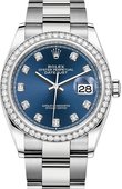 Rolex Datejust 126284rbr-0030 36mm Steel and White Gold