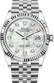 Rolex Datejust 126234-0019 36 mm Steel and White Gold