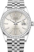 Rolex Datejust 126284rbr-0005 36mm Steel and White Gold