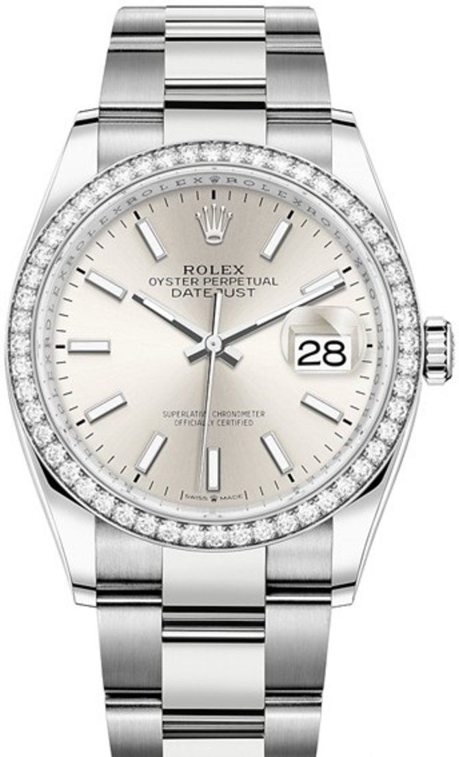 Rolex 126284rbr-0006 Datejust 36mm Steel and White Gold
