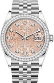Rolex Datejust 126284rbr-0015 36mm Steel and White Gold