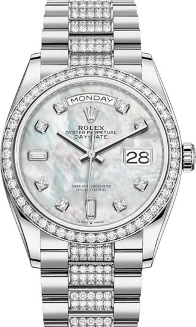 Rolex 128349rbr-0014 Day-Date 36 mm White Gold