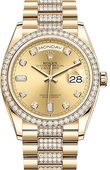Rolex Day-Date 128348rbr-0010 36 mm Yellow Gold