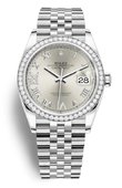 Rolex Часы Rolex Datejust 126284RBR-0021 36 White Rolesor Diamonds Bezel Jubilee Bracelet