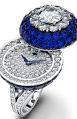 Graff Часы Graff Jewellery Watches Halo Secret Ring Watch Sapphire&Diamond White Gold
