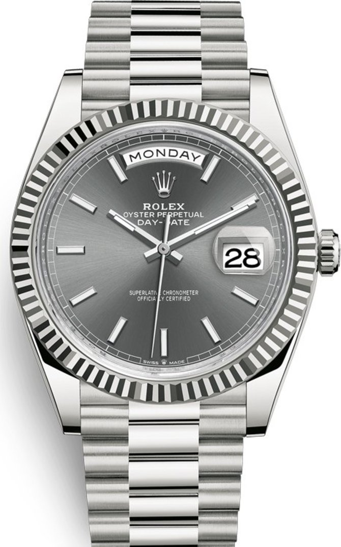 Rolex 228239-0060 Day-Date 40 mm White Gold