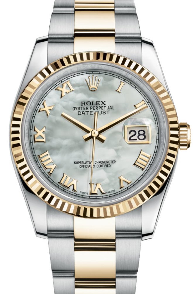 Rolex 116233 mro Datejust Steel and Yellow Gold