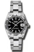 Rolex Datejust Ladies 178274 bkso Steel and White Gold