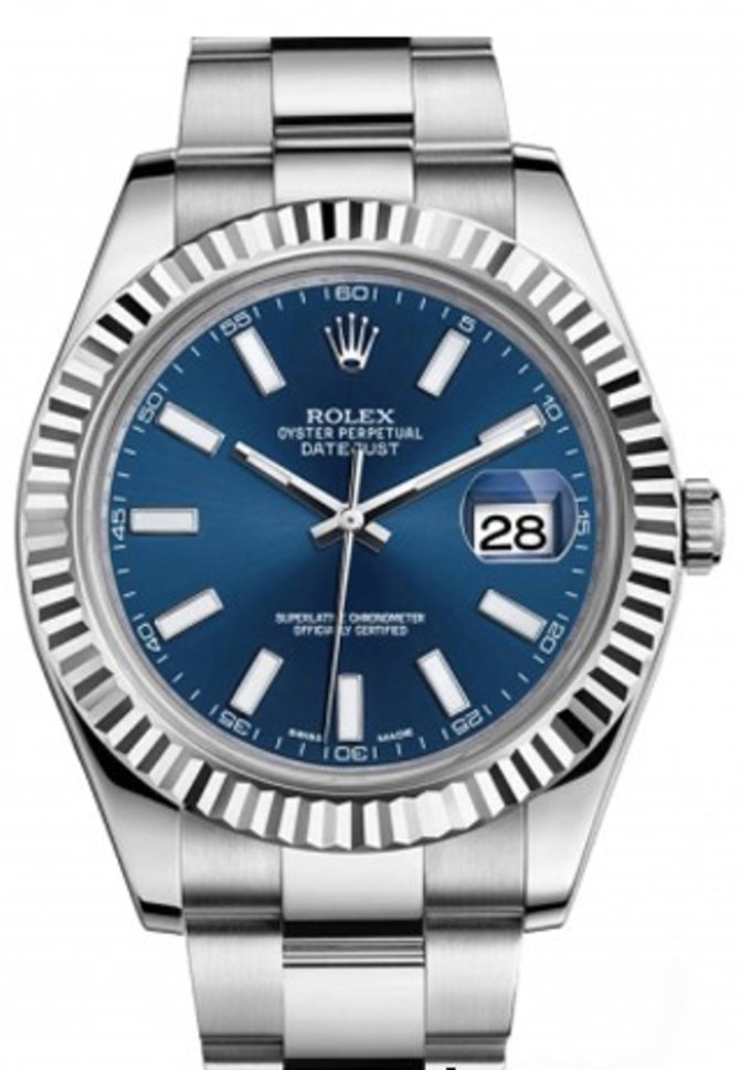Rolex 116334 blio Datejust Steel and White Gold - фото 1