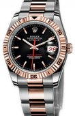 Rolex Datejust 116261 black Turn-O-Graph Steel and Everose Gold