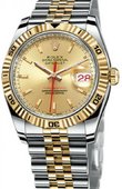 Rolex Datejust 116263 champagne Turn-O-Graph Steel and Everose Gold