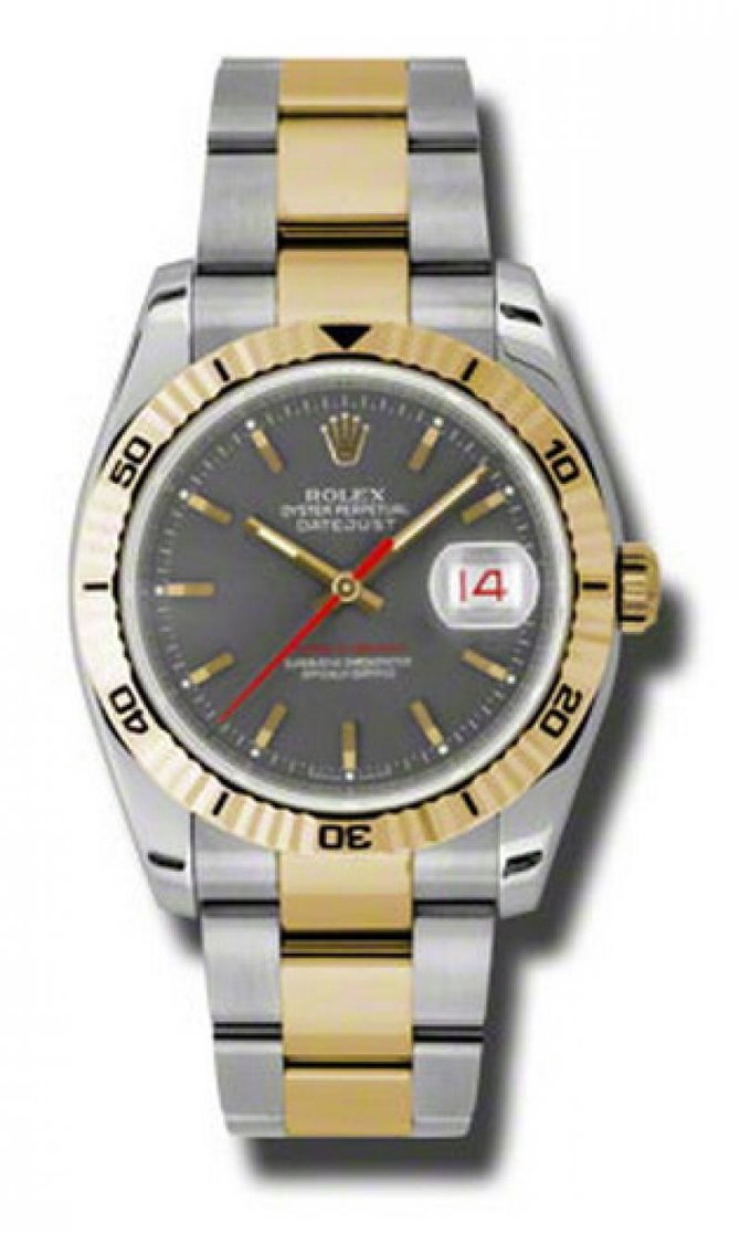 Rolex 116263 gso Datejust Turn-O-Graph Steel and Yellow Gold - фото 1