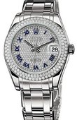 Rolex Datejust Ladies 81339 diamond-paved Special Edition White Gold