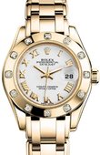 Rolex Datejust Ladies M80318-0054 Pearlmaster  Yellow Gold